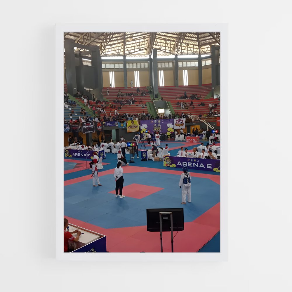 Poster Asian de games – affiche Taekwondo (vue 3)